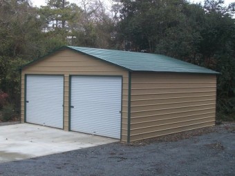 Garage | Boxed Eave Roof | 24W x 26L x 10H` | Side Entry